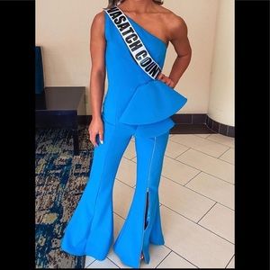 Jovani Blue Jumpsuit